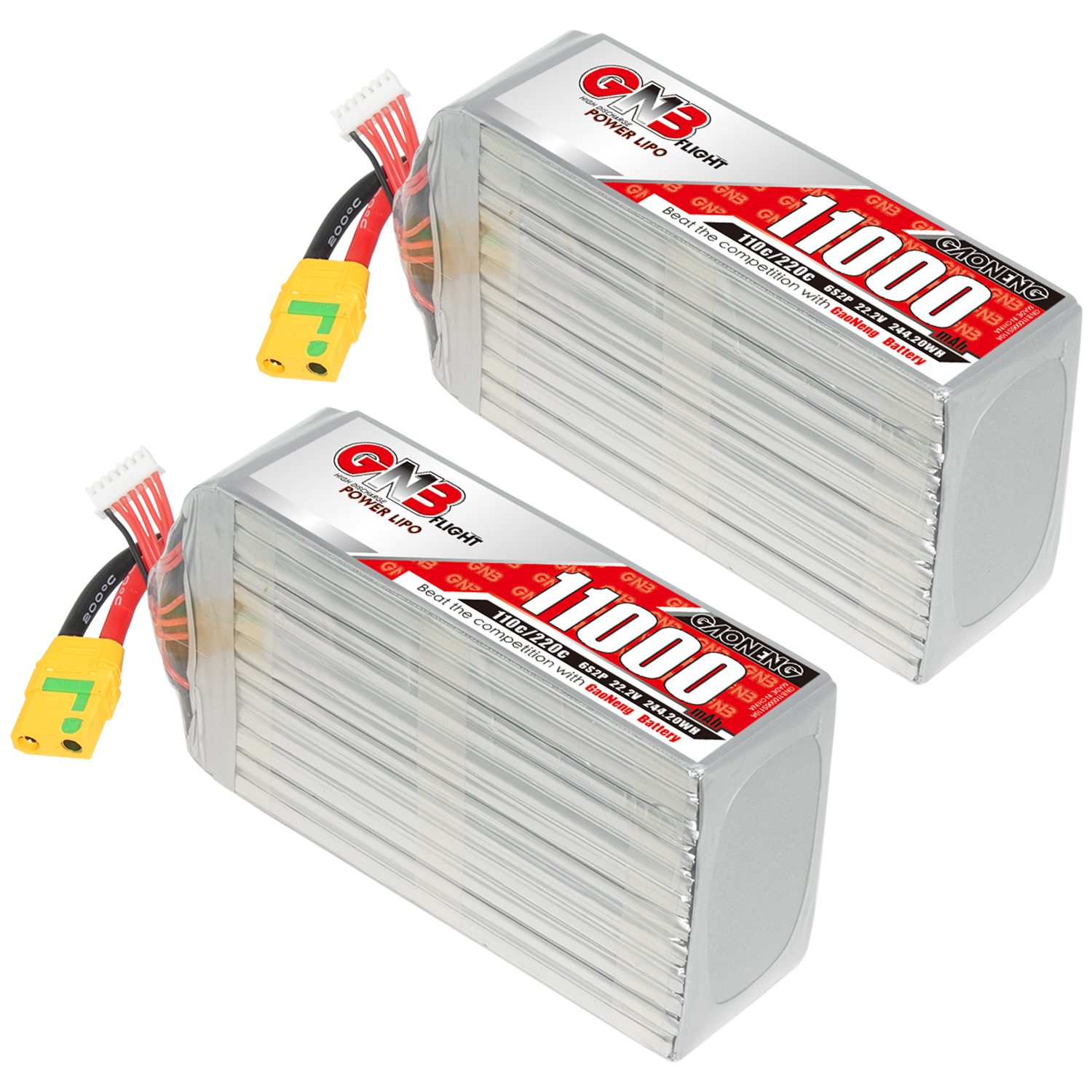 GAONENG GNB 6S 22.2V 11000mAh 10AH 110C RC LiPo Battery XT90S Anti Spark