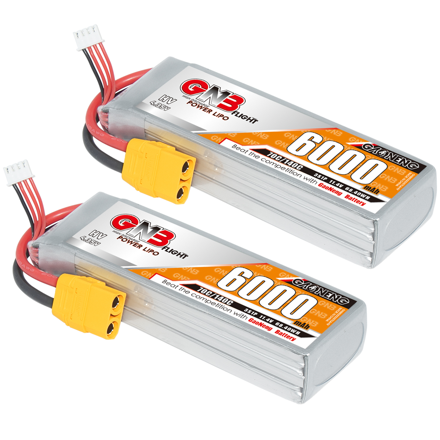 GAONENG GNB HV 3S 11.4V 6000mAh 70C LiPo Battery XT90