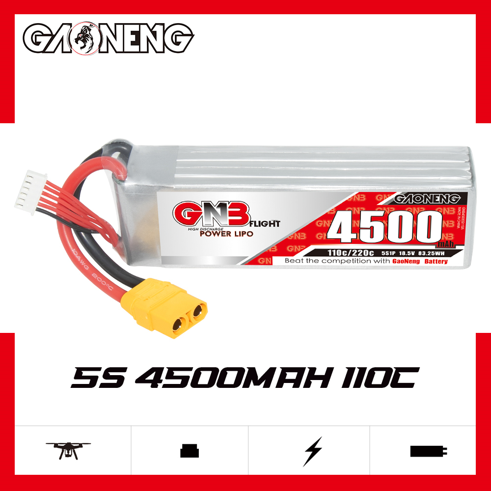 GAONENG GNB 5S 18.5V 4500mAh 110C LiPo Battery XT90