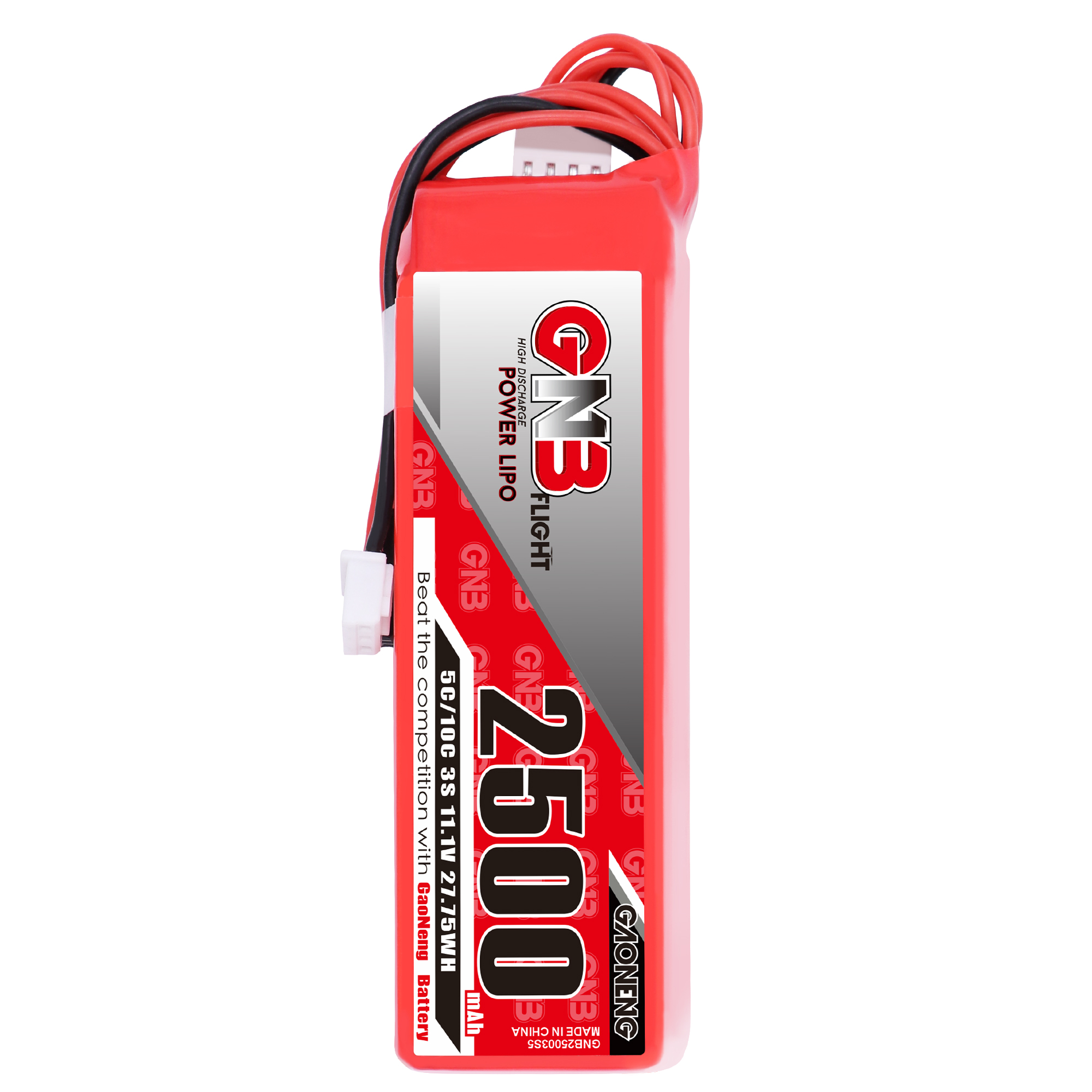 2PCS - GAONENG GNB 3S 11.1V 2500mAh 5C LiPo Battery for X9D and old 2019 X9D plus