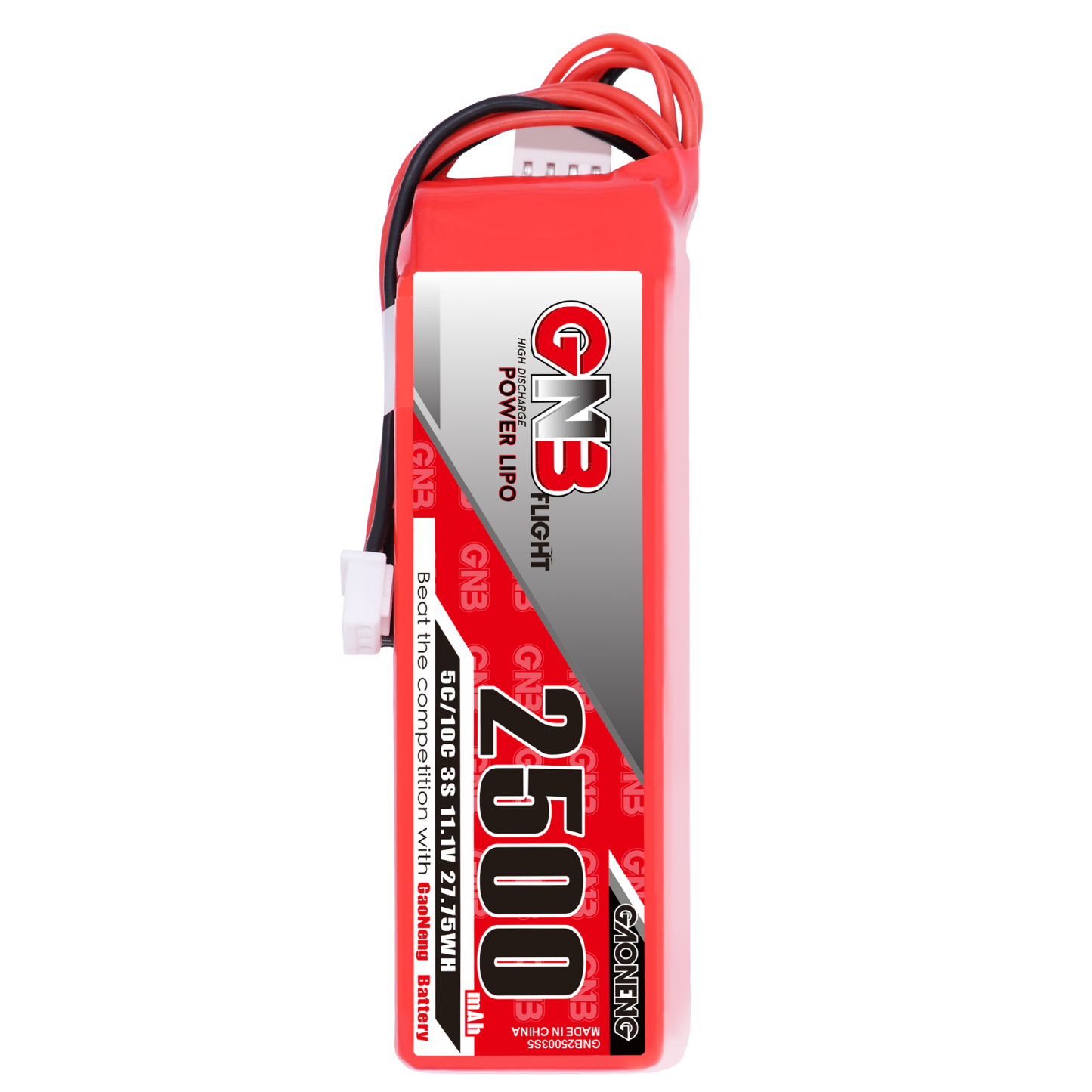 2PCS - GAONENG GNB 3S 11.1V 2500mAh 5C LiPo Battery for X9D and old 2019 X9D plus