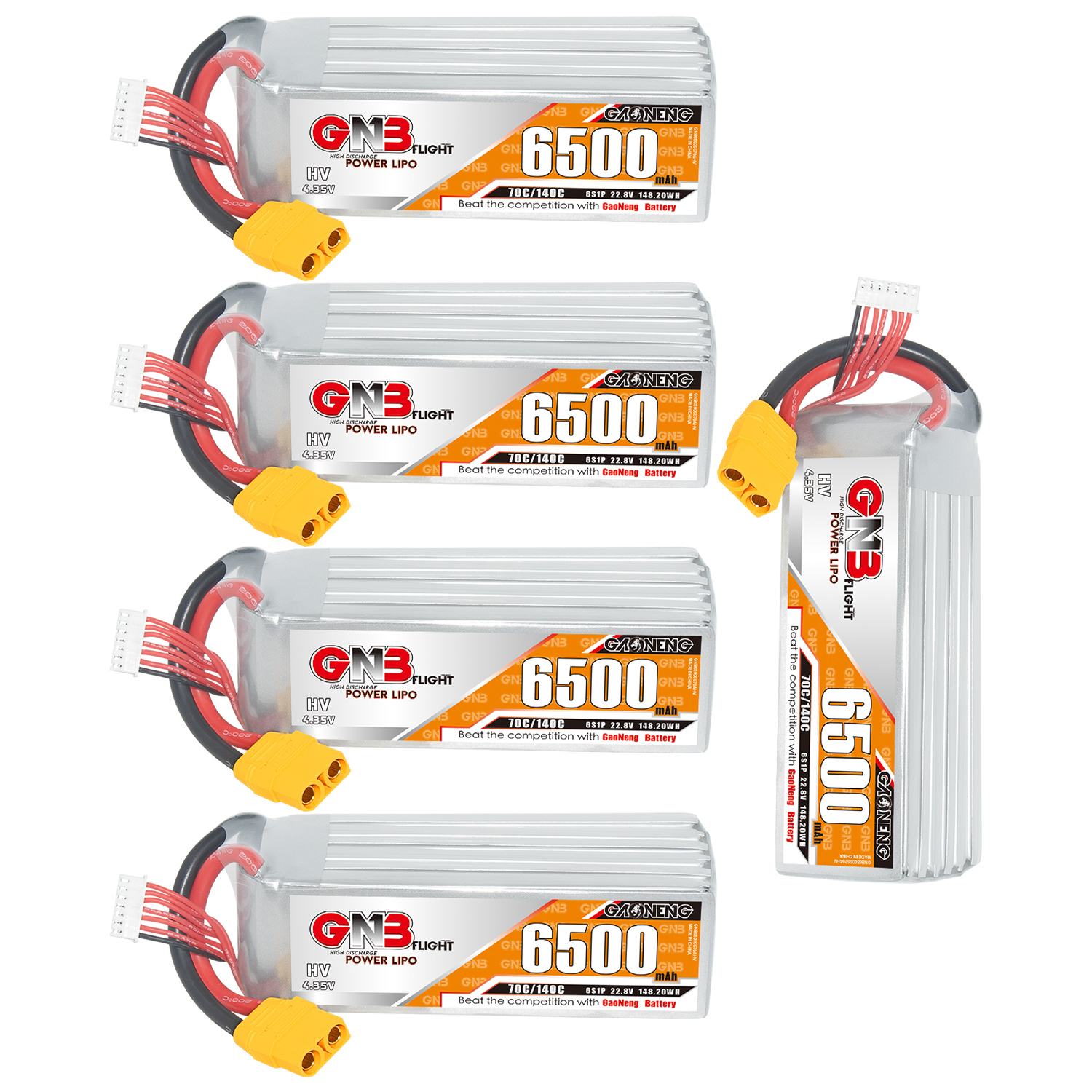 GAONENG GNB HV 6S 22.8V 6500mAh 70C LiPo Battery XT90