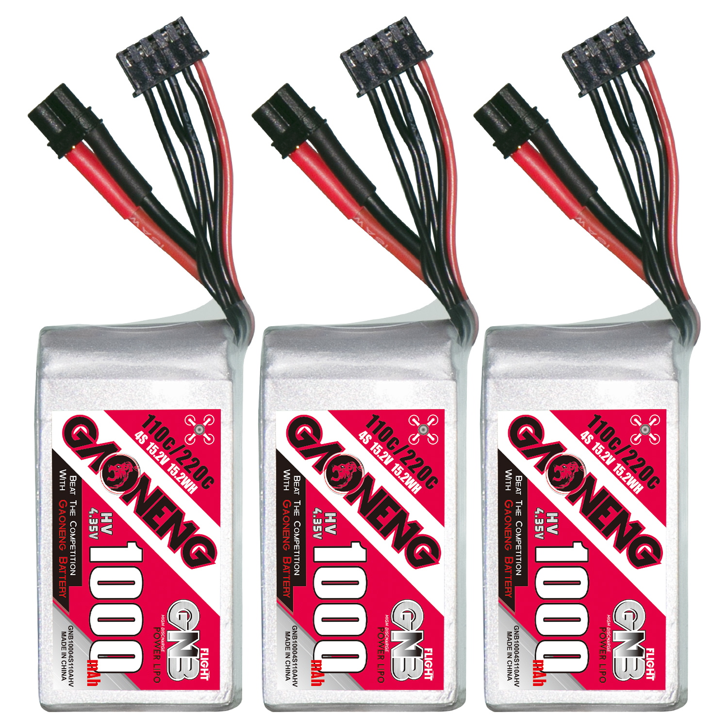 GAONENG GNB LiHV 4S 15.2V 1000mAh 110C XT30 LiPo Battery