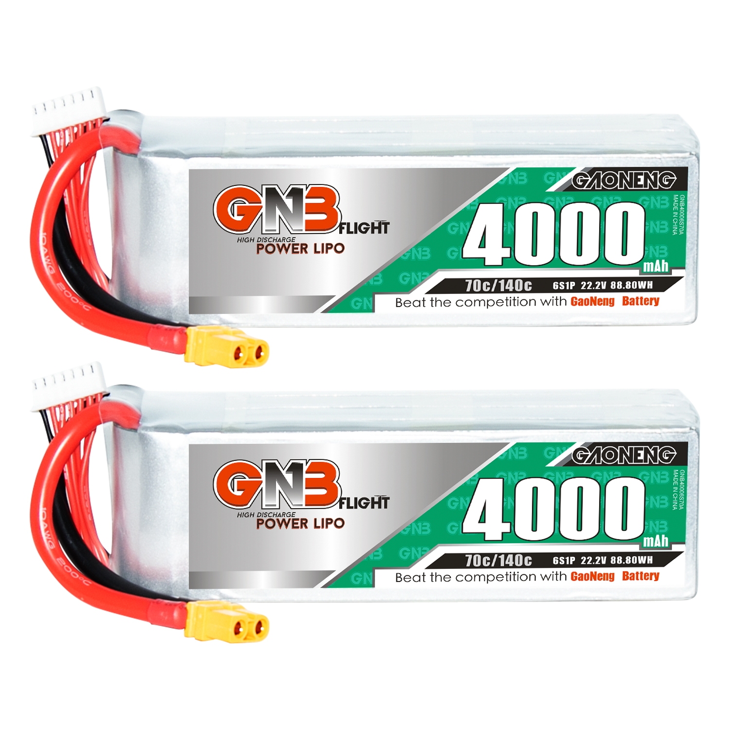 GAONENG GNB 6S 22.2V 4000mAh 70C LiPo Battery XT60