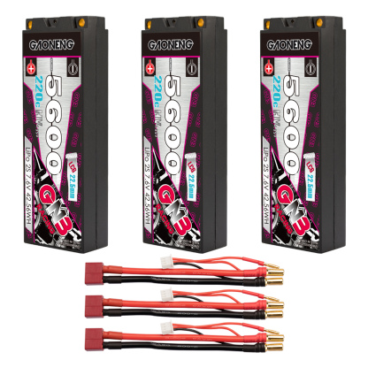 GAONENG GNB LiHV 2S 7.6V 5600mAh 220C Hard Case LCG LiPo Battery