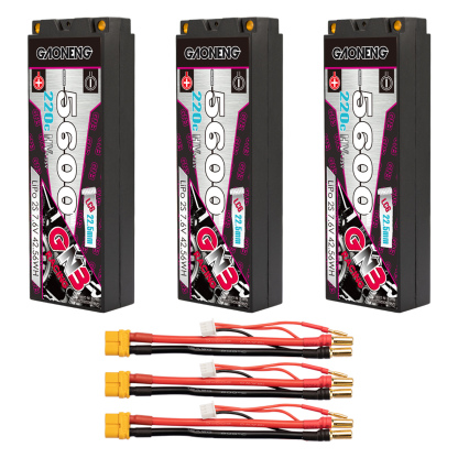 GAONENG GNB LiHV 2S 7.6V 5600mAh 220C Hard Case LCG LiPo Battery