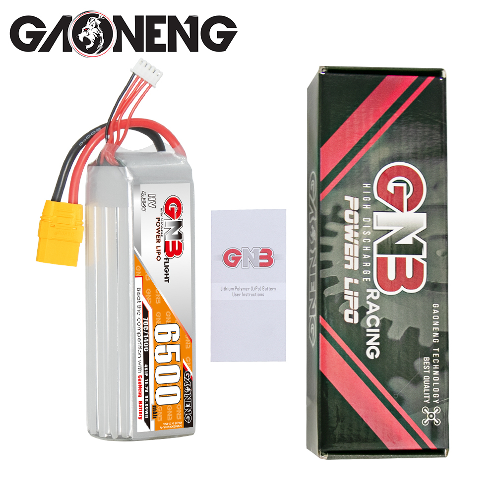 1PCS - GAONENG GNB LiHV 4S 15.2V 6500mAh 70C XT90 LiPo Battery