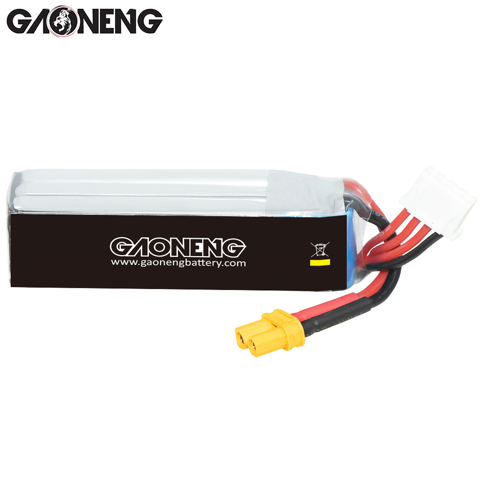 2PCS - GAONENG GNB 3S 11.1V 450mAh 80C XT30 LiPo Battery Long Type