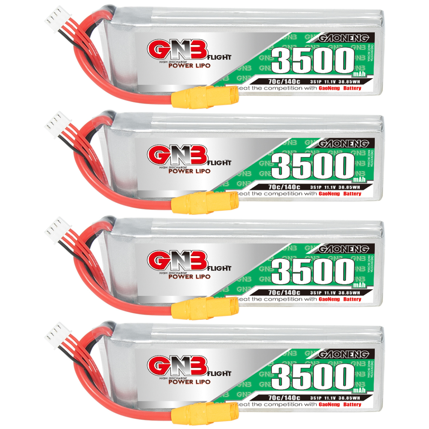 GAONENG GNB 3S 11.1V 3500mAh 70C LiPo Battery XT90