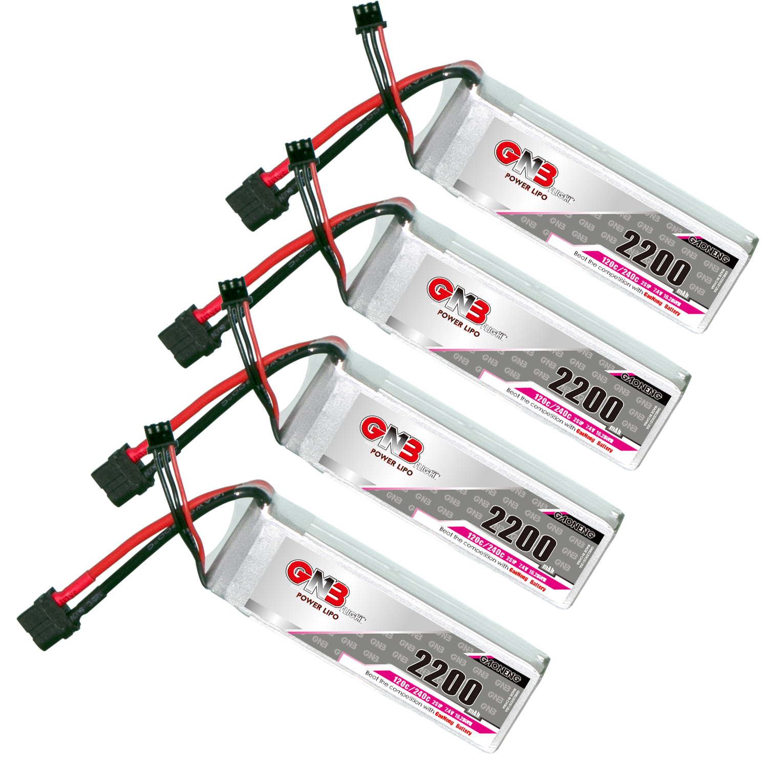 GAONENG GNB 2S 7.4V 2200mAh 120C LiPo Battery XT60 Connector
