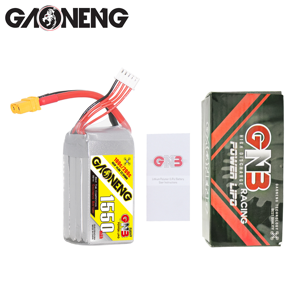 GAONENG GNB 4S 14.8V 1550mAh 100C XT60 LiPo Battery