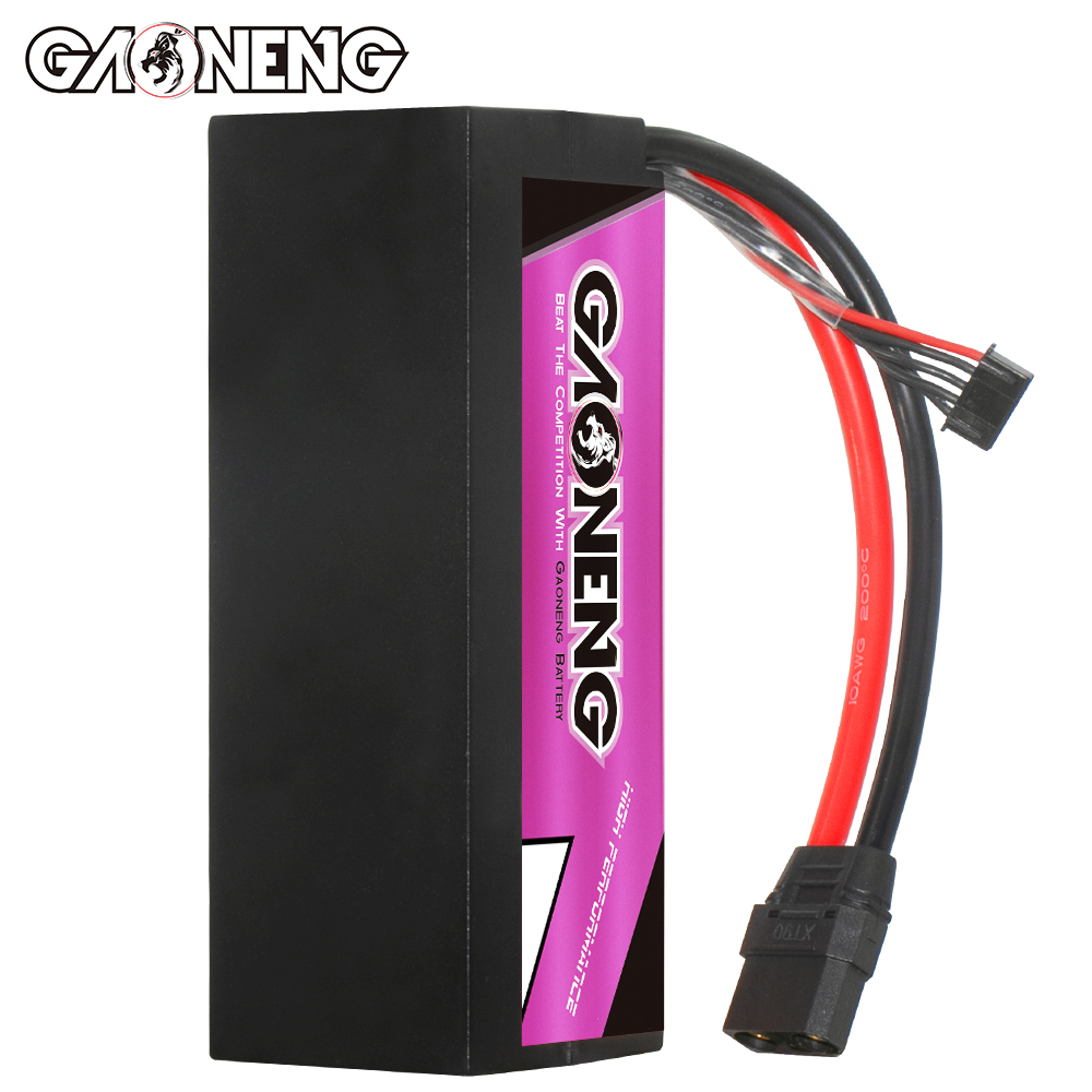 GAONENG GNB LiHV 4S 15.2V 6000mAh 100C Cabled Hard Case LiPo Battery XT90
