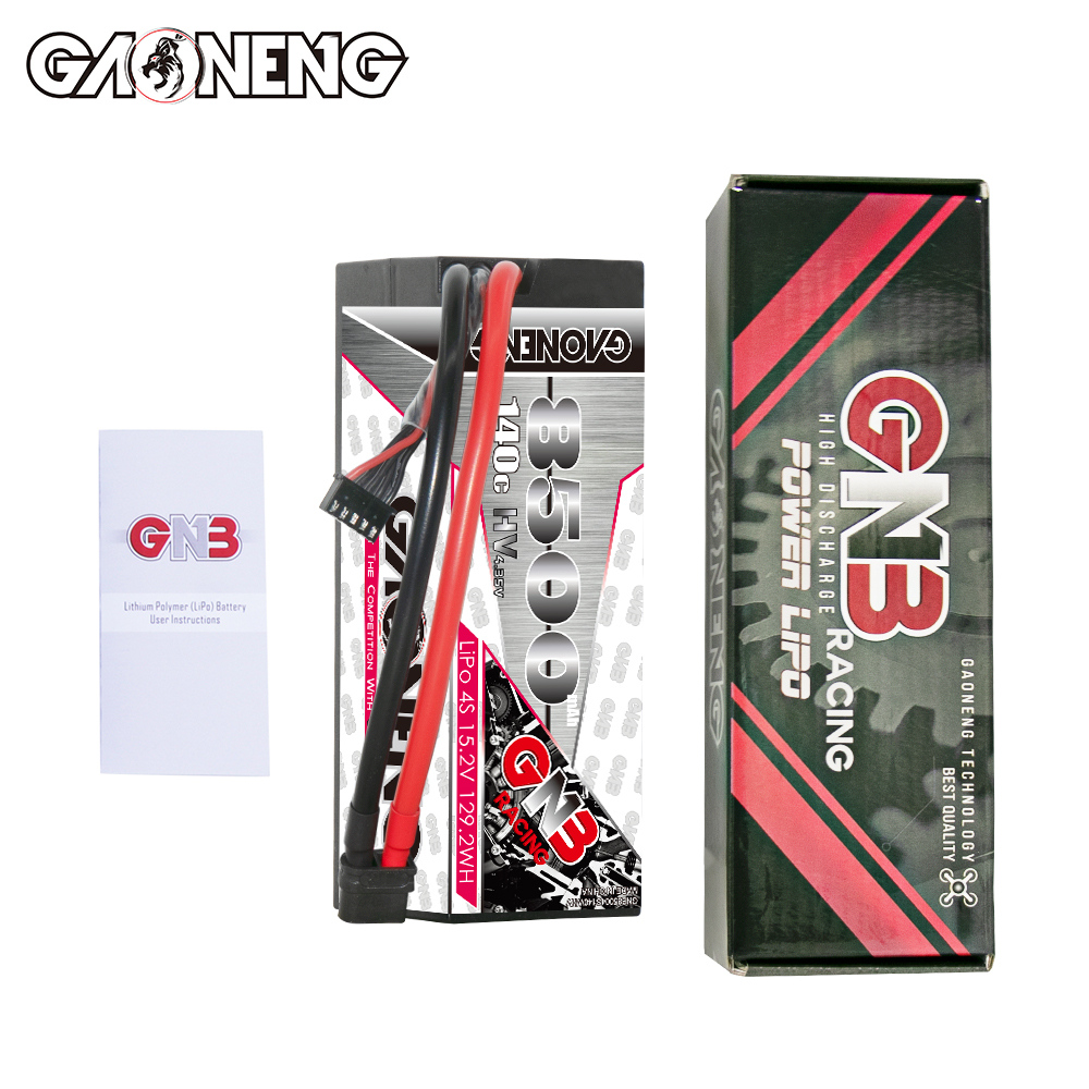 1PC - GAONENG GNB LiHV 4S 15.2V 8500mAh 140C Cabled Hard Case LiPo Battery XT60