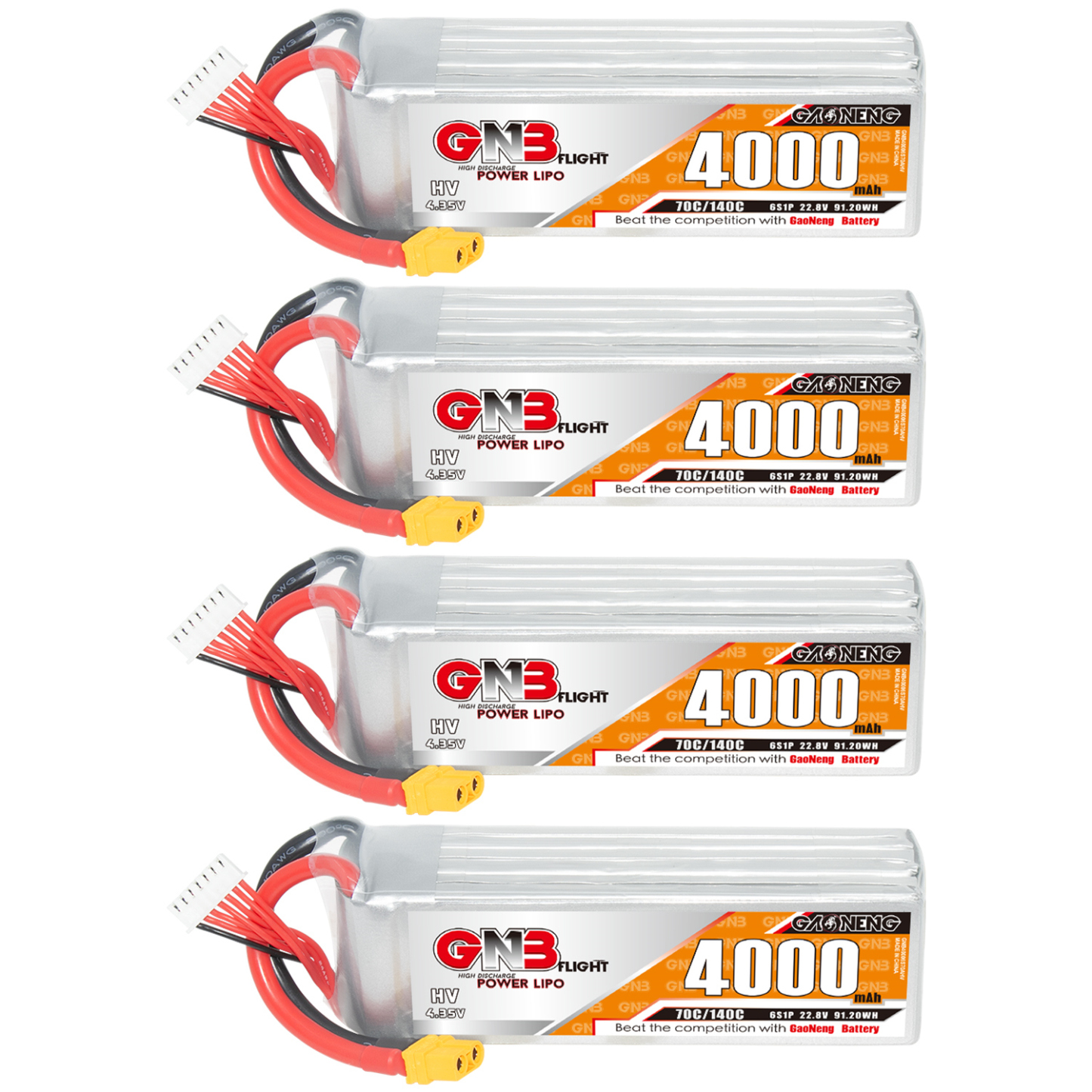 GAONENG GNB LiHV 6S 22.8V 4000mAh 70C LiPo Battery XT60