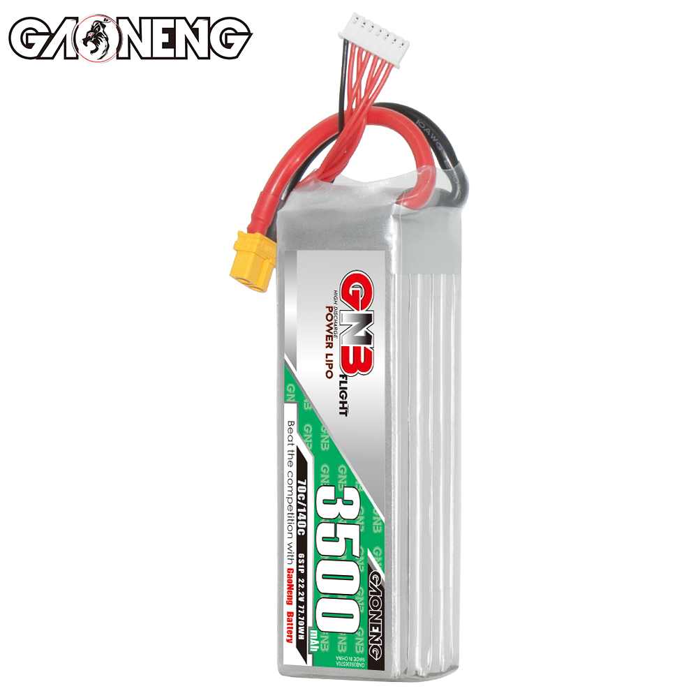 1PC - GAONENG GNB 6S 22.2V 3500mAh 70C LiPo Battery XT60