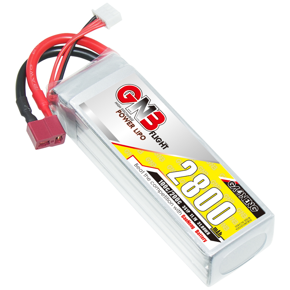 GAONENG GNB 3S 11.1V 2800mAh 100C LiPo Battery T-PLUG