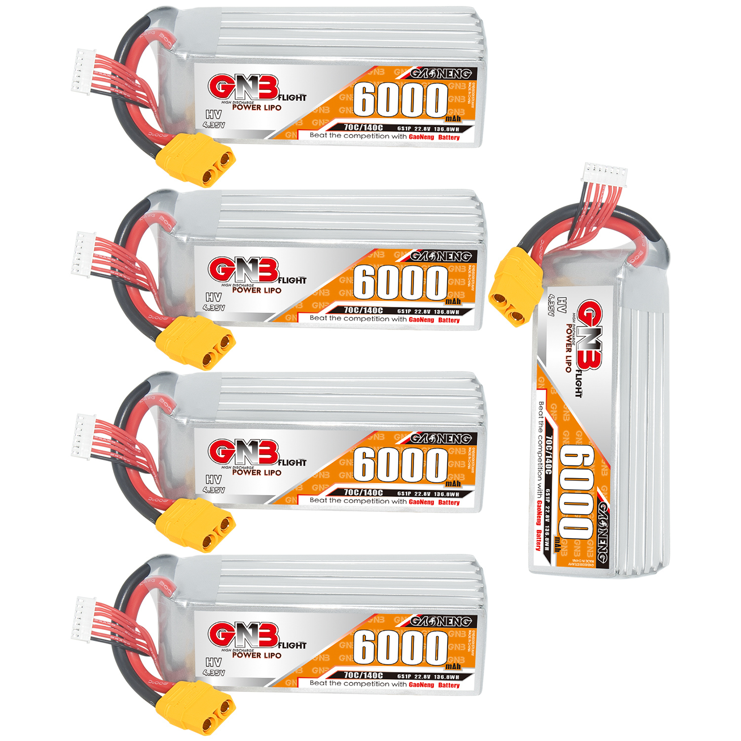 GAONENG GNB HV 6S 22.8V 6000mAh 70C LiPo Battery XT90