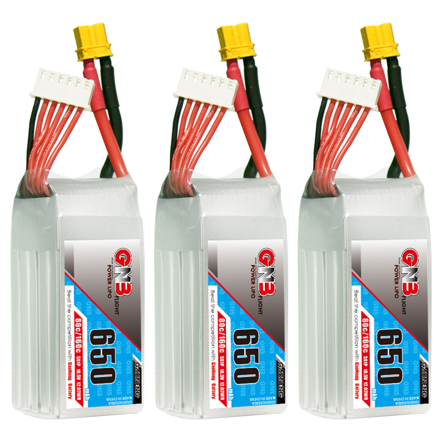 GAONENG GNB 5S 18.5V 650mAh 80C XT30 LiPo Battery