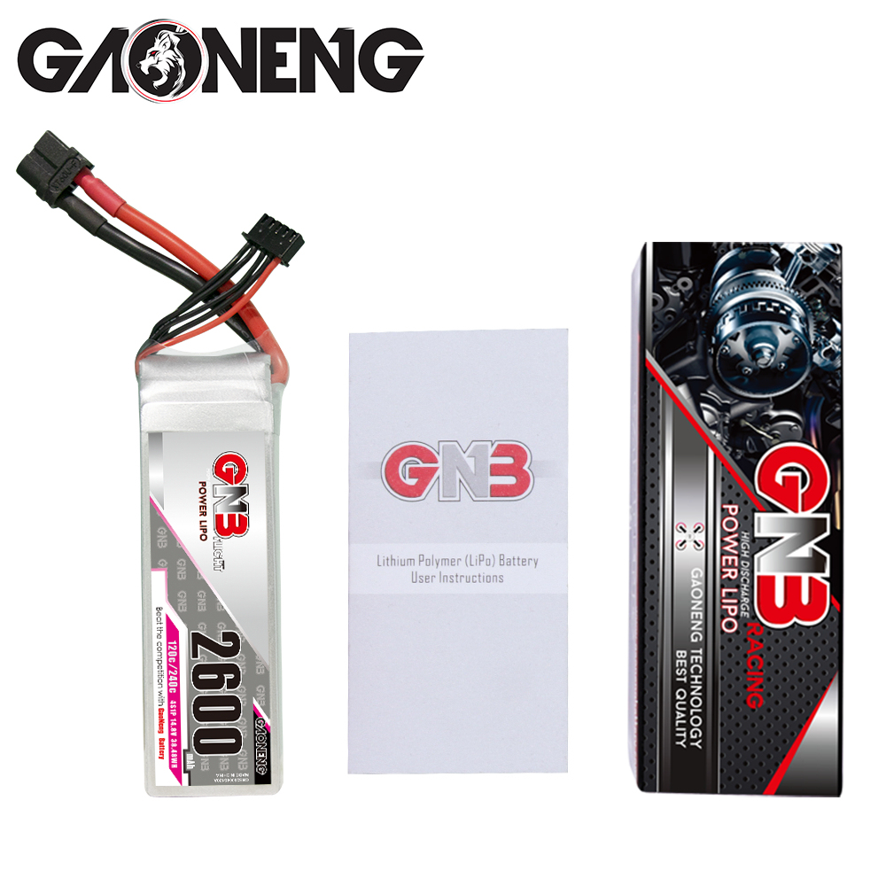 GAONENG GNB 4S 14.8V 2600mAh 120C XT60 LiPo Battery