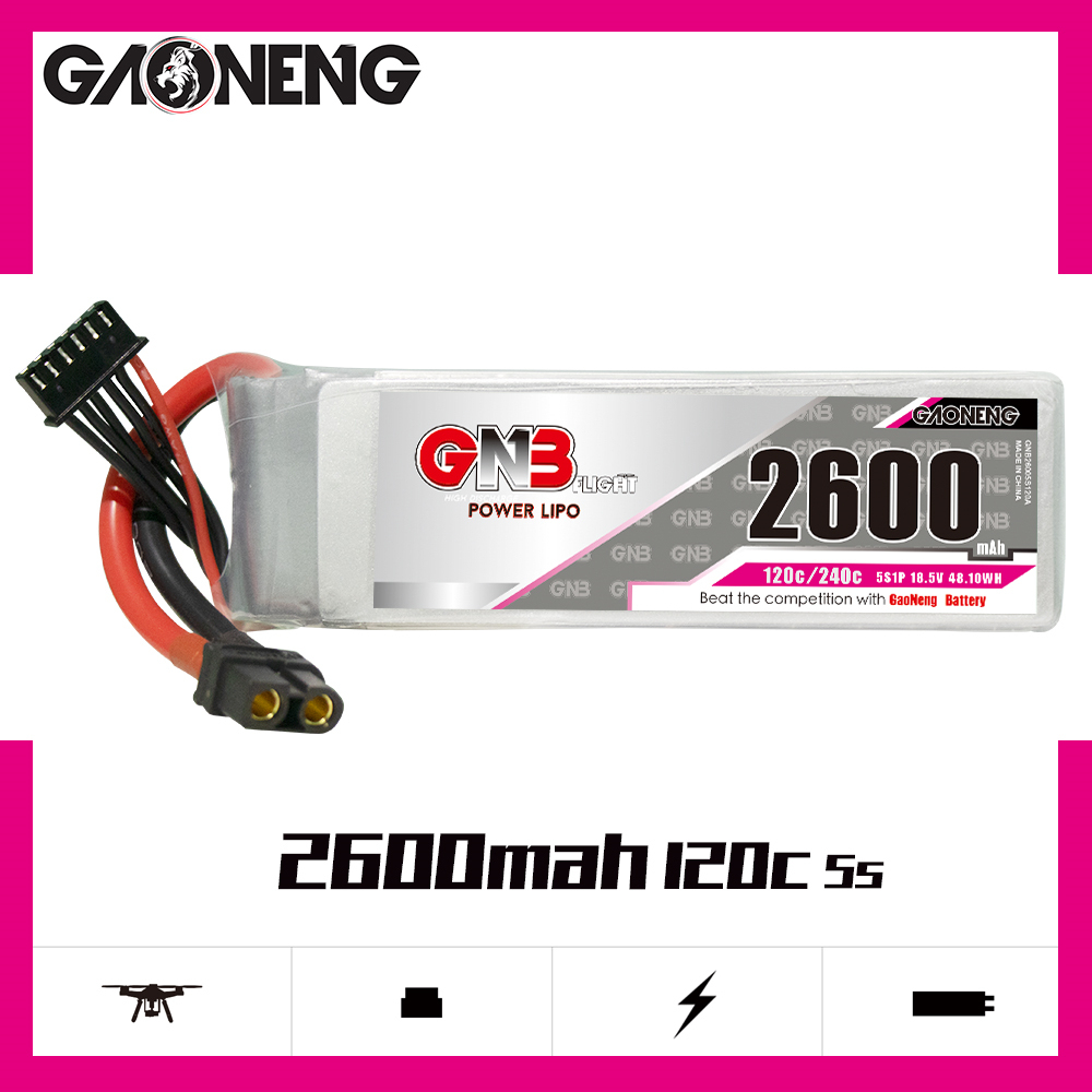 GAONENG GNB 5S 18.5V 2600mAh 120C XT60 LiPo Battery