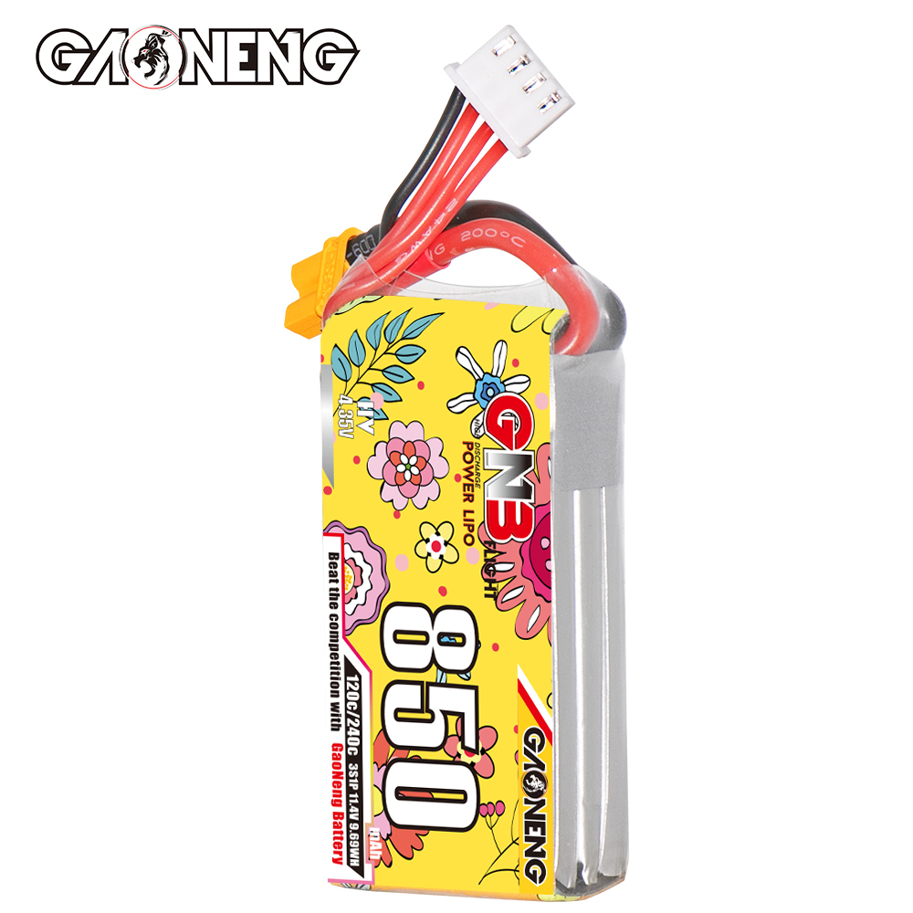 GAONENG GNB LiHV 3S 11.4V 850mAh 120C XT30 LiPo Battery