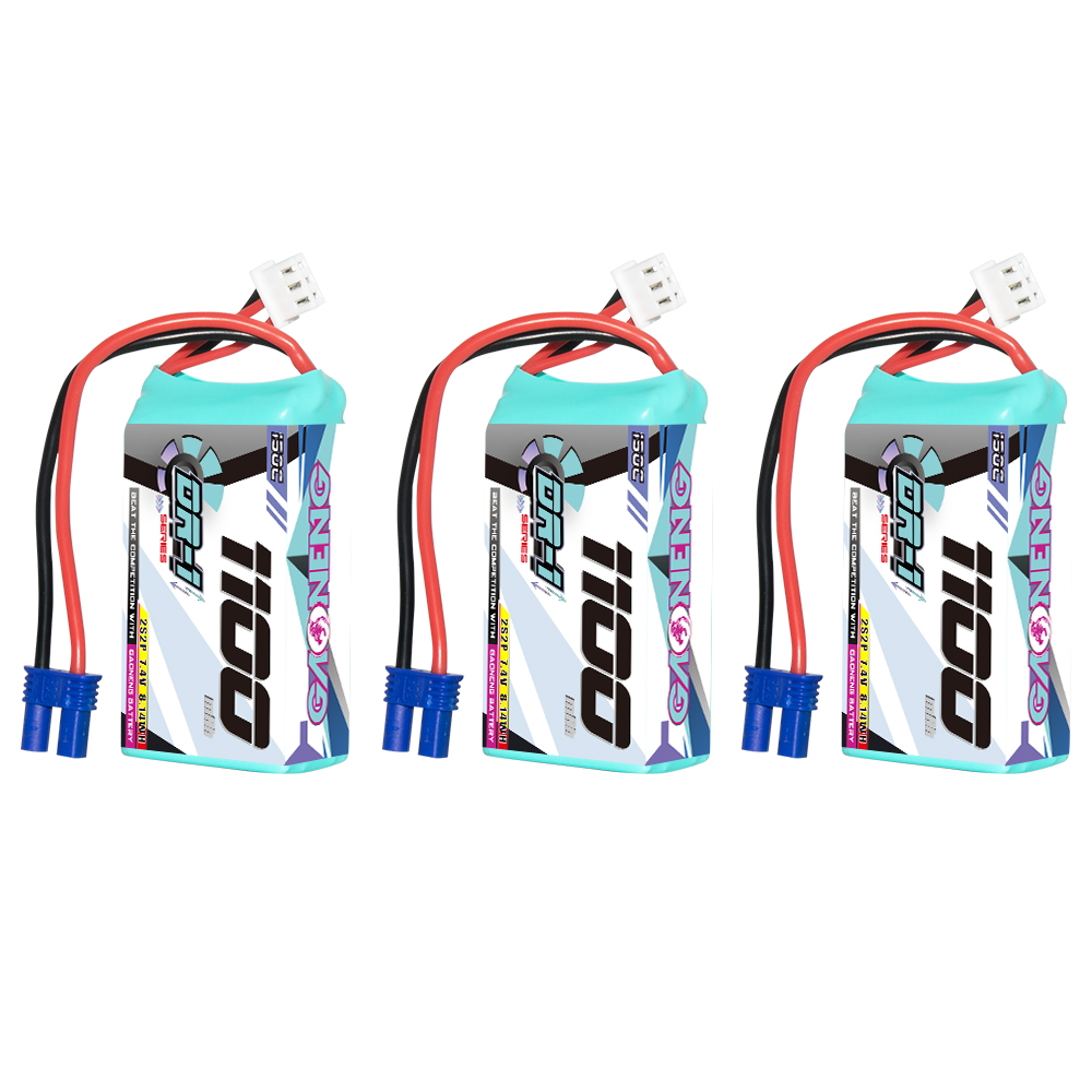 GAONENG GNB DR-1 Series 2S 7.4V 1100mAh 150C LiPo Battery EC2