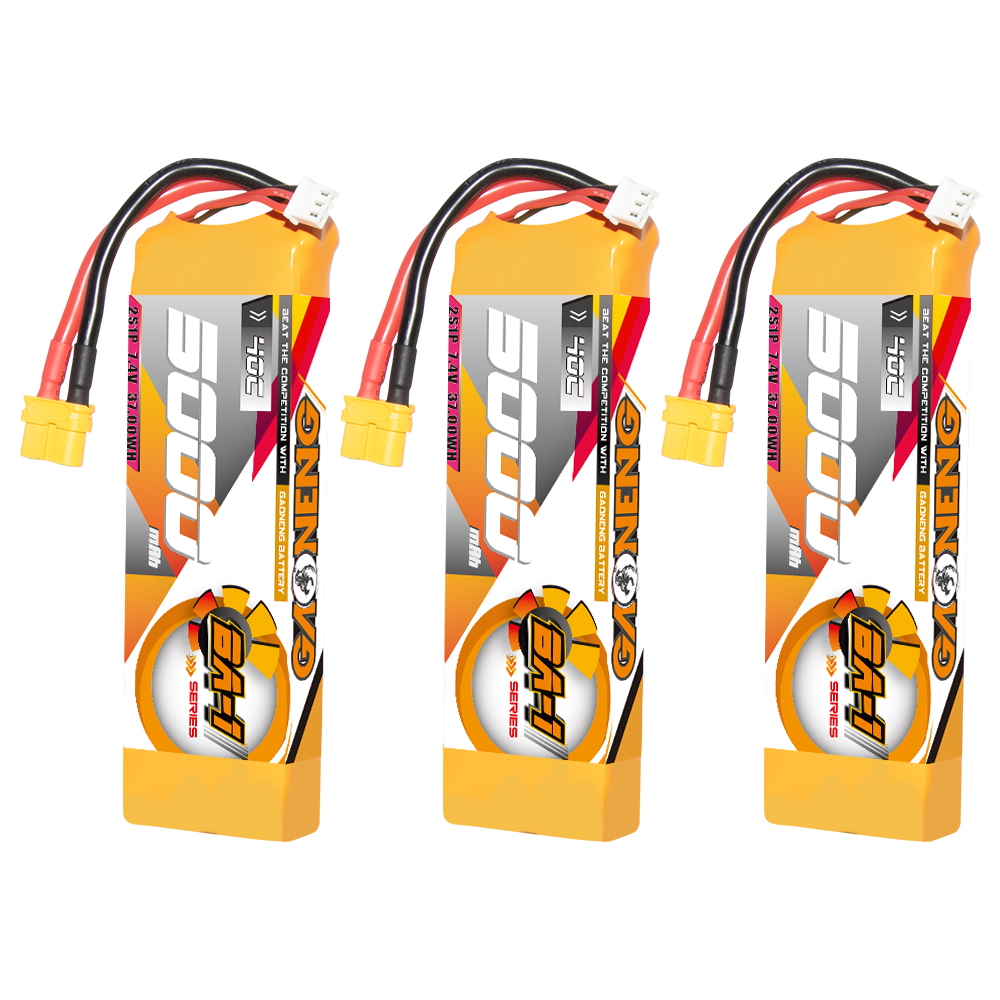 GAONENG GNB BA-1 Series 2S 7.4V 5000mAh 40C LiPo Battery XT60