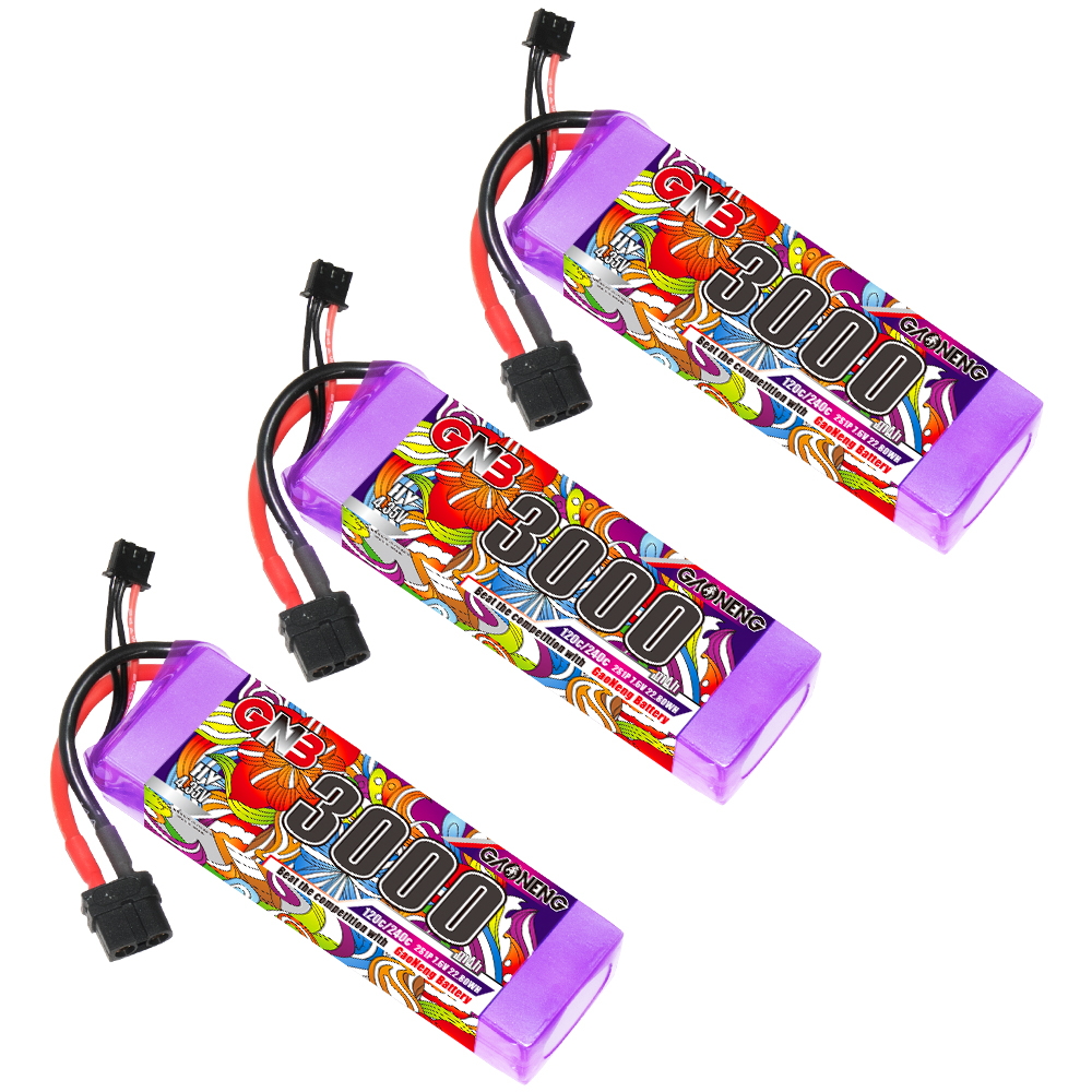 GAONENG GNB LiHV 2S 7.6V 3000mAh 120C LiPo Battery XT60 Connector