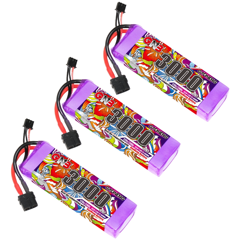 GAONENG GNB LiHV 2S 7.6V 3000mAh 120C LiPo Battery XT60 Connector