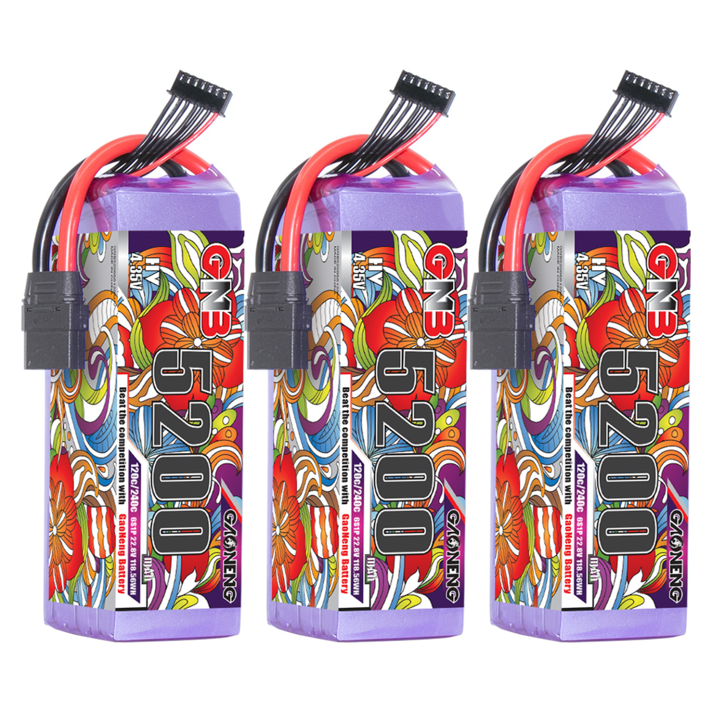 GAONENG GNB LiHV 6S 22.8V 5200mAh 120C LiPo Battery XT90