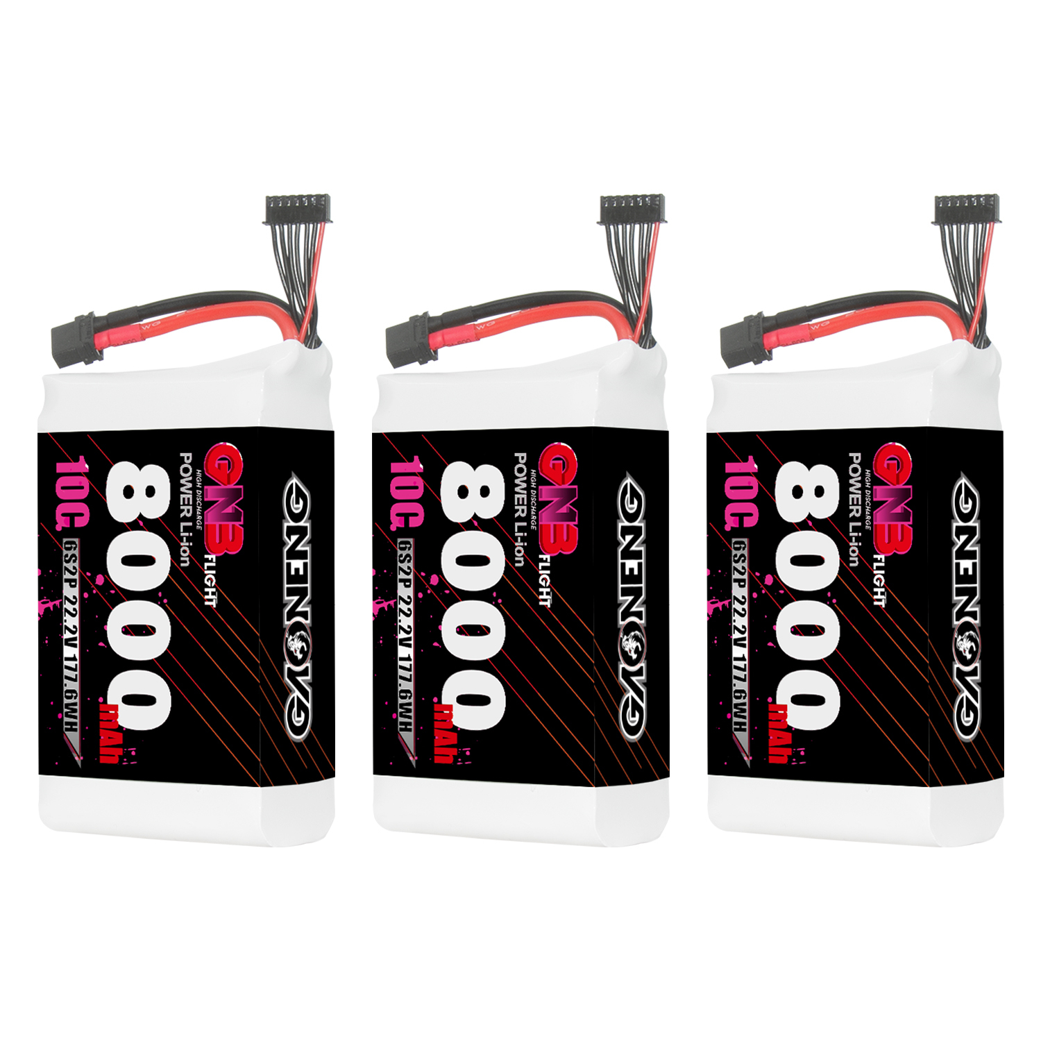 GAONENG GNB 6S 22.2V 8000mAh 10C XT60 Li-ion Battery made with Samsung 21700