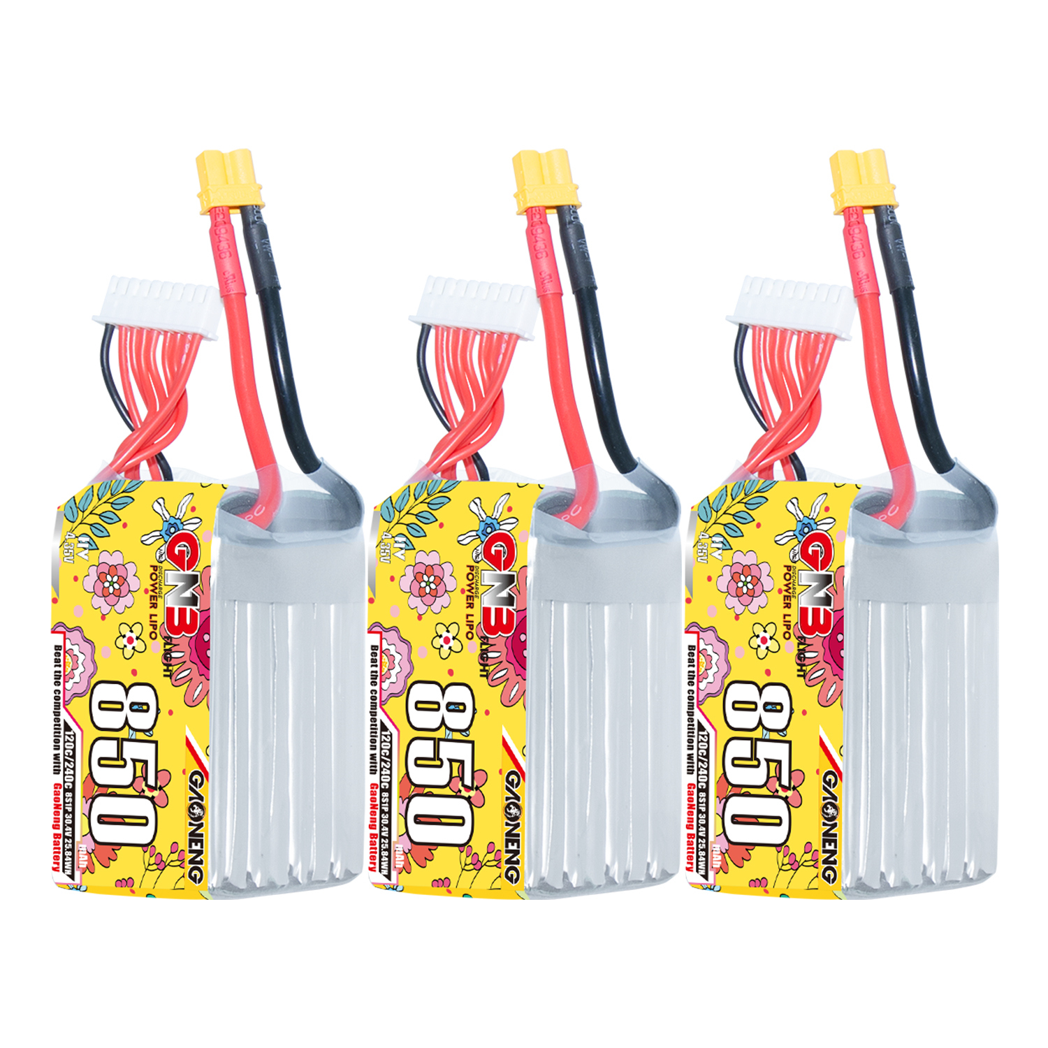 GAONENG GNB LiHV 8S 30.4V 850mAh 120C XT30 Connector LiPo Battery