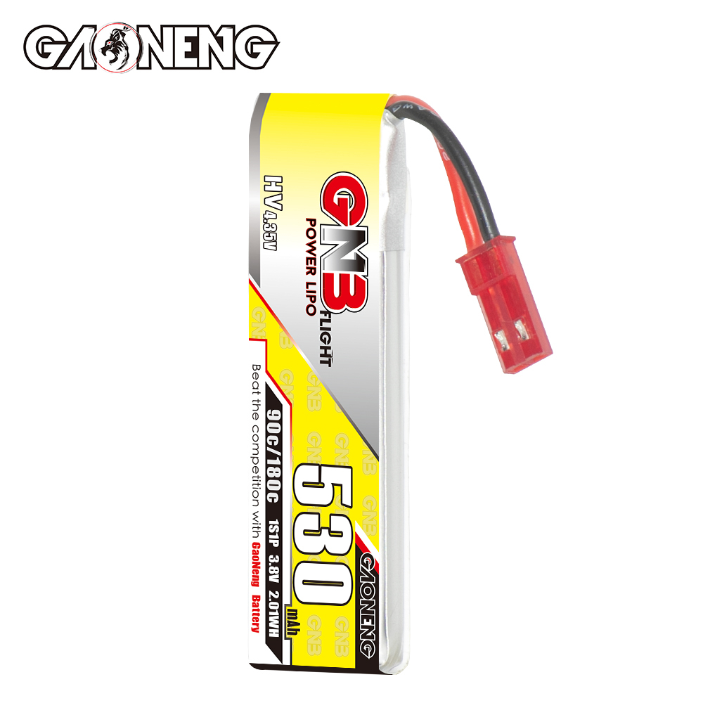 GAONENG GNB LiHV 1S 3.8V 530mAh 90C JST Cabled LiPo Battery