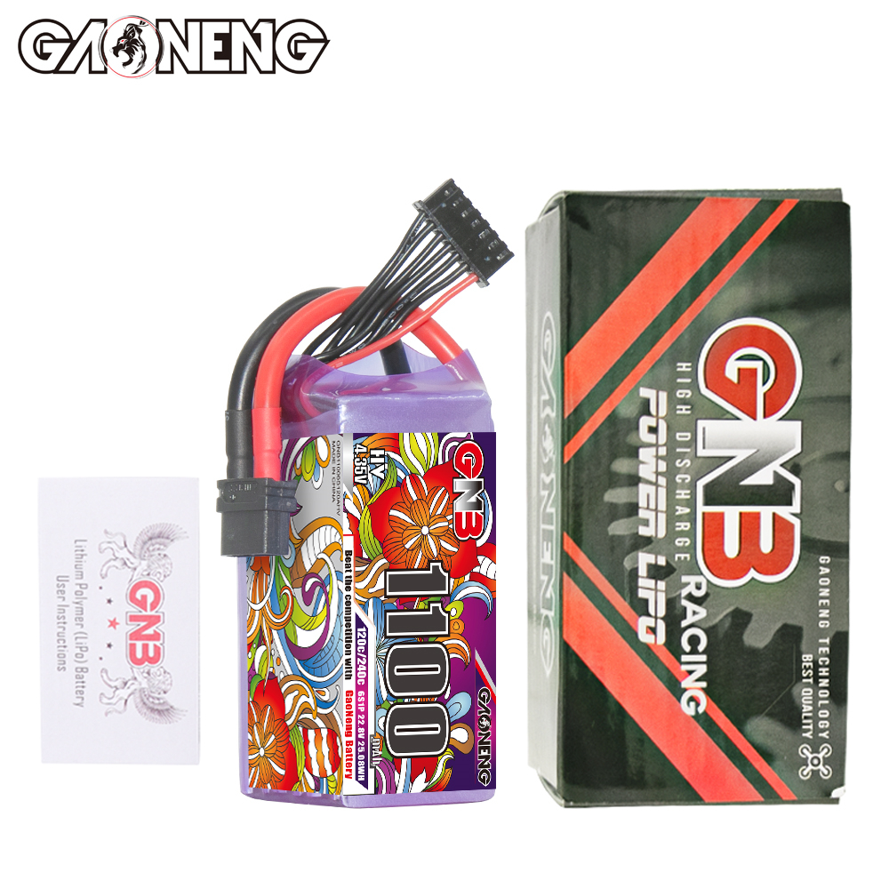 GAONENG GNB LiHV 6S 22.8V 1100mAh 120C XT60 RC LiPo Battery