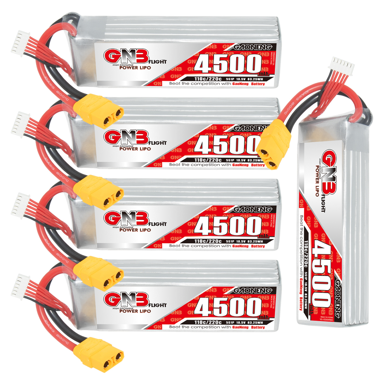 GAONENG GNB 5S 18.5V 4500mAh 110C LiPo Battery XT90