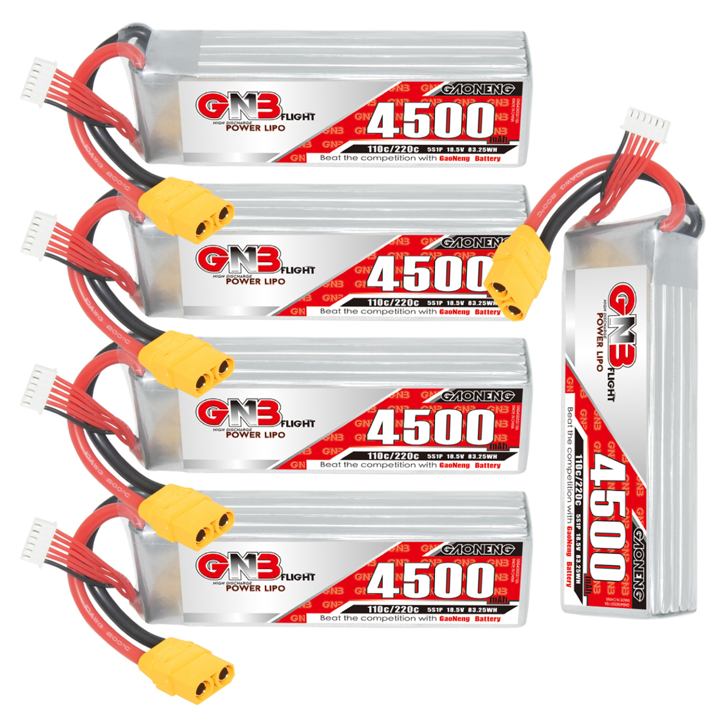 GAONENG GNB 5S 18.5V 4500mAh 110C LiPo Battery XT90