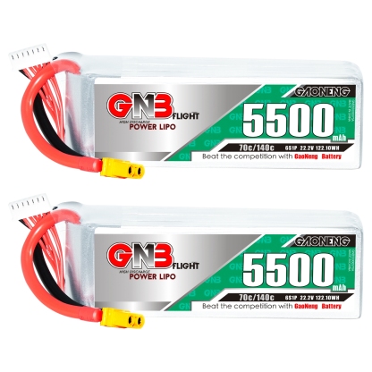 GAONENG GNB 6S 22.2V 5500mAh 70C LiPo Battery XT60