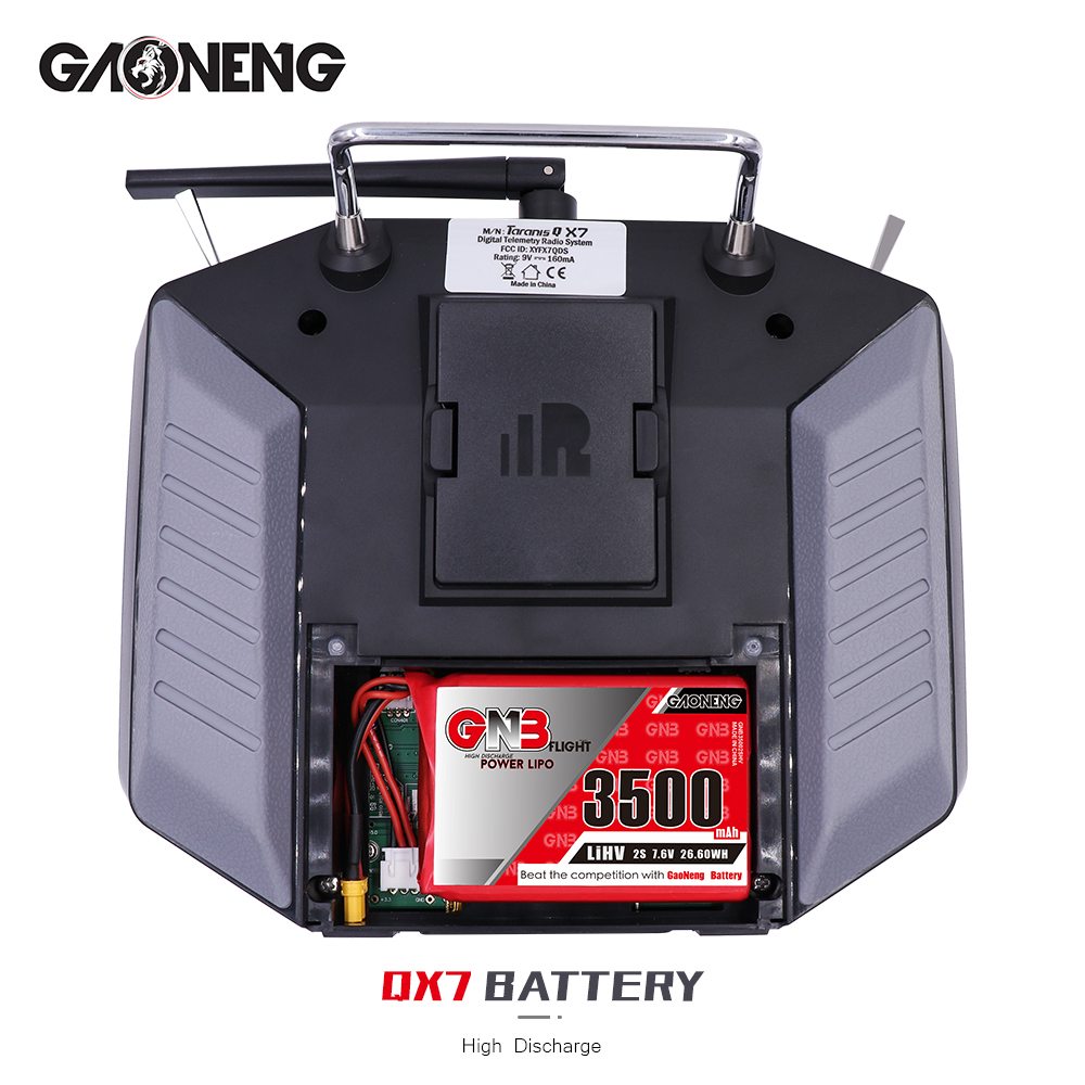 2PCS - GAONENG GNB LiHV 2S 7.6V 3500mAh 5C LiPo Battery XT30