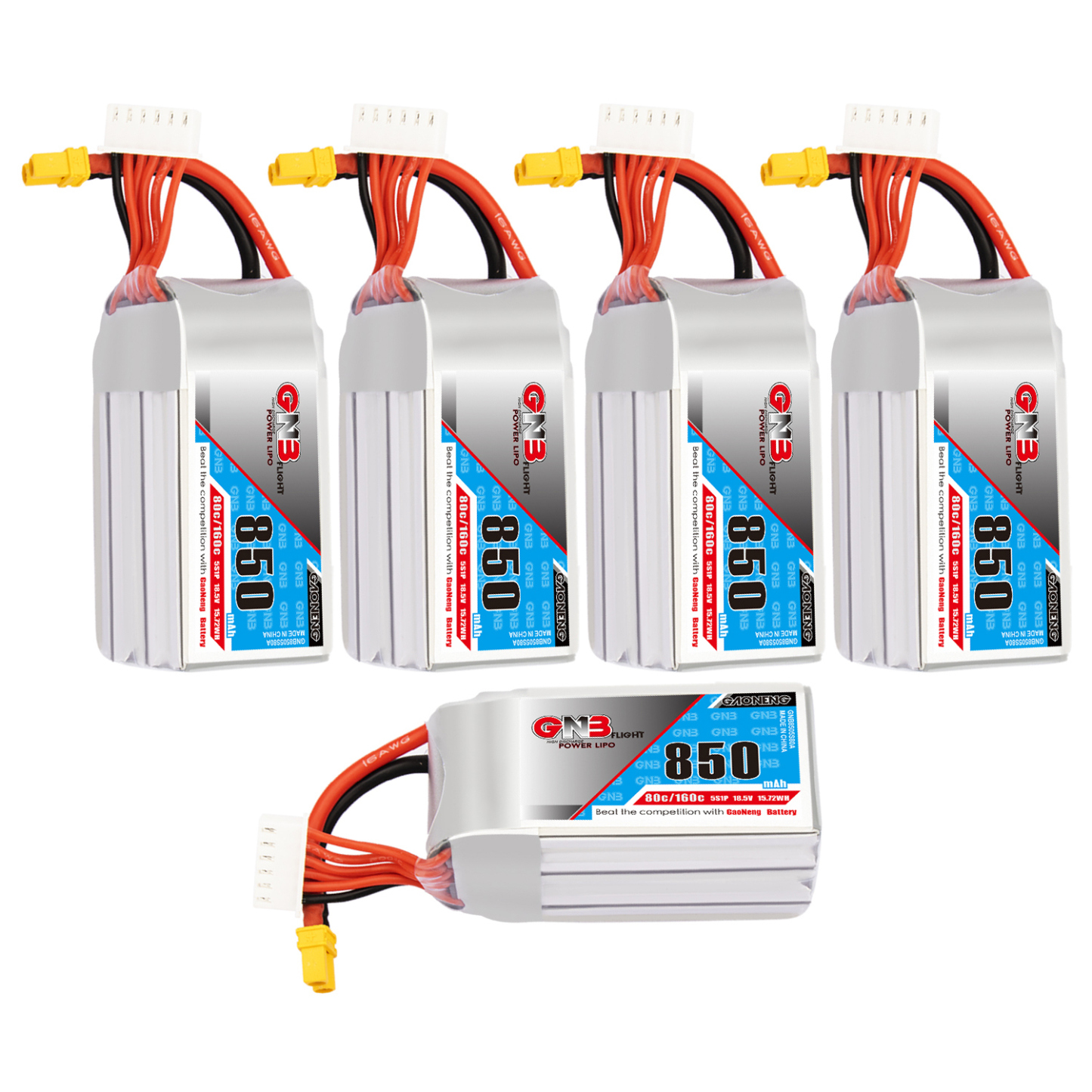GAONENG GNB 5S 18.5V 850mAh 80C XT30 LiPo Battery