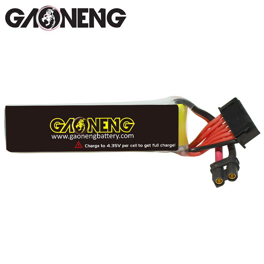 2PCS - GAONENG GNB LiHV 6S 22.8V 530mAh 90C XT30 LiPo Battery Long Type