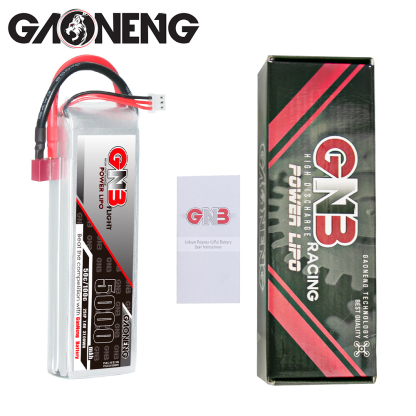 1PCS - GAONENG GNB 2S 7.4V 5000mAh 50C LiPo Battery T-Plug