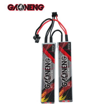 2PCS - GAONENG GNB 2S 7.4V 1000mAh 30C SM Plug 2cells LiPo Battery for AirSoft