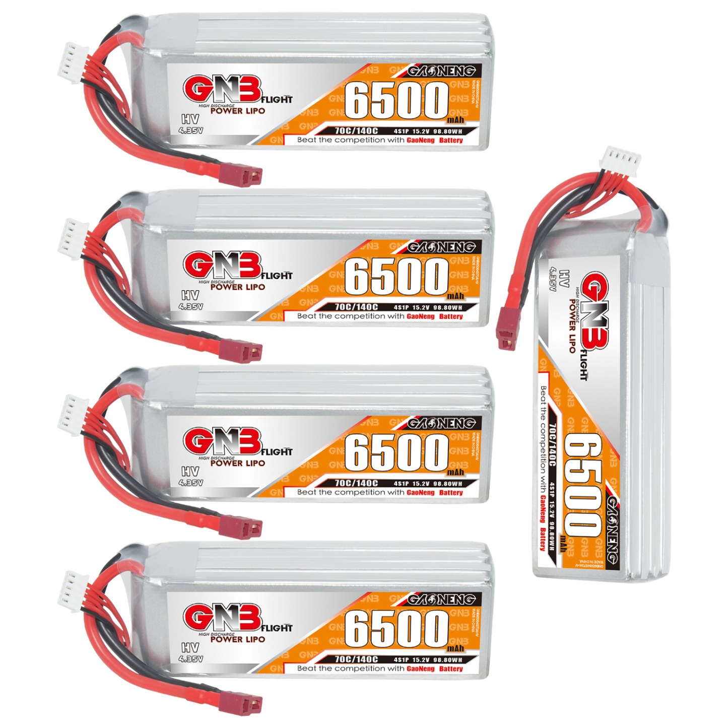 GAONENG GNB HV 4S 15.2V 6500mAh 70C T-PLUG LiPo Battery