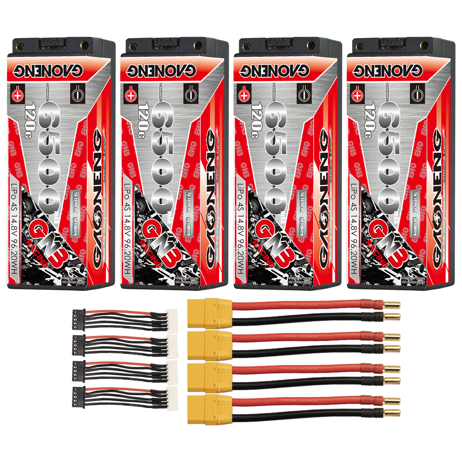 GAONENG GNB 4S 14.8V 6500mAh 120C 5mm Bullet Hard Case LiPo Battery