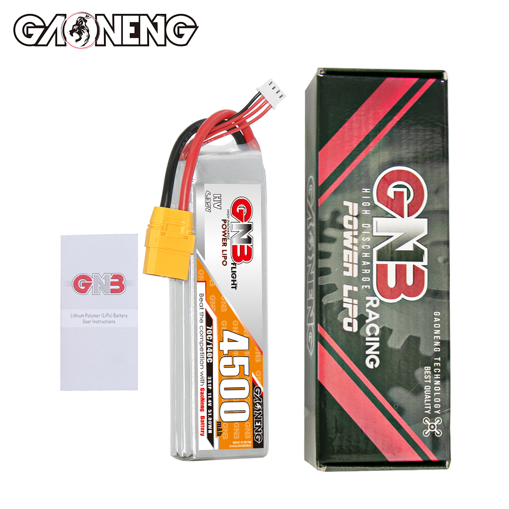 GAONENG GNB LiHV 3S 11.4V 4500mAh 70C LiPo Battery XT90