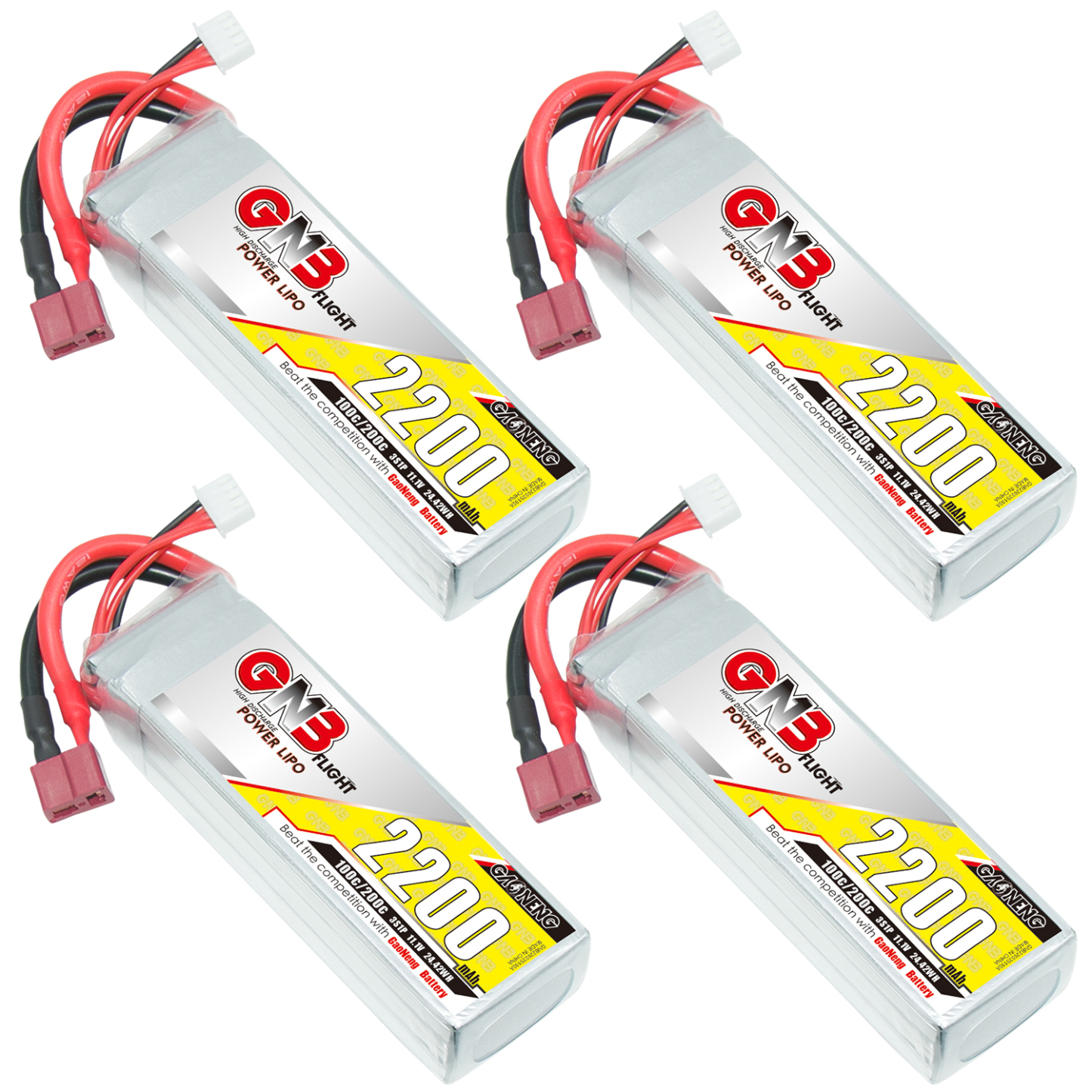 GAONENG GNB 3S 11.1V 2200mAh 100C LiPo Battery T-PLUG