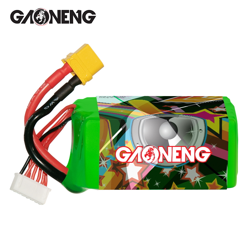2PCS - GAONENG GNB 6S 22.2V 1550mAh 120C XT60 LiPo Battery