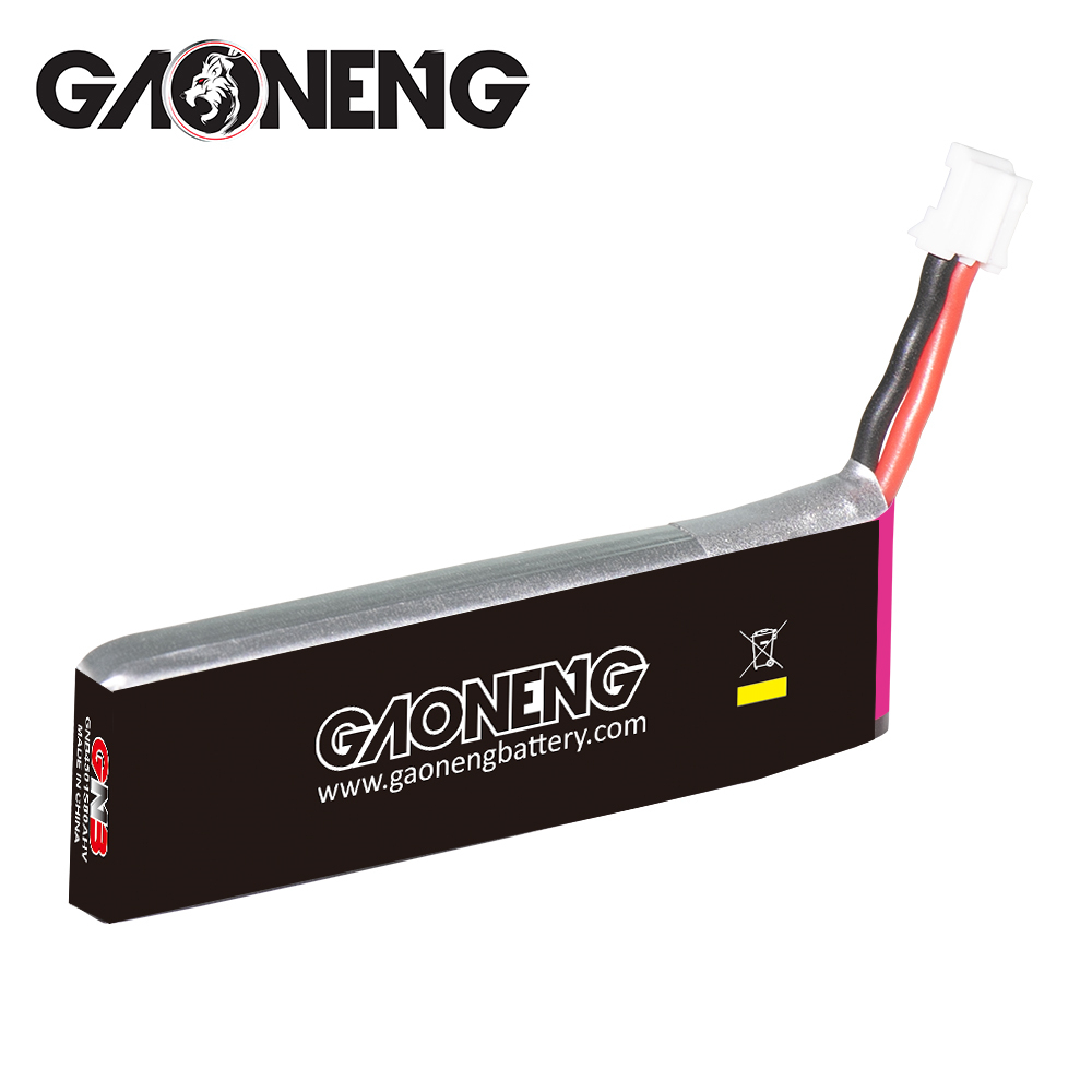 4PCS - GAONENG GNB LiHV 1S 3.8V 450mAh 80C PH2.0 Cabled LiPo Battery