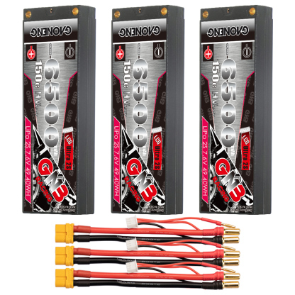 GAONENG GNB LiHV 2S 7.6V 6500mAh 150C Hard Case Ultra LCG LiPo Battery