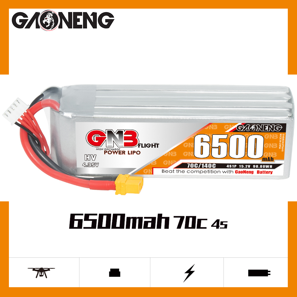GAONENG GNB HV 4S 15.2V 6500mAh 70C XT60 LiPo Battery